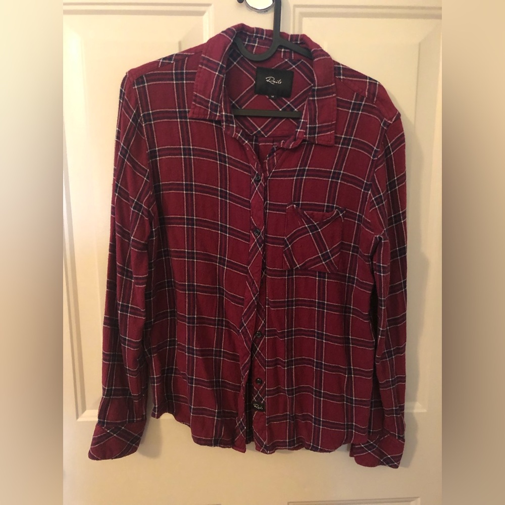 Rails Flannel Top Read: Medium But Fits Like A Sm… - image 1